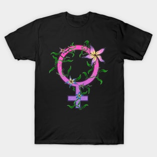 Mirror of venus in flowers T-Shirt